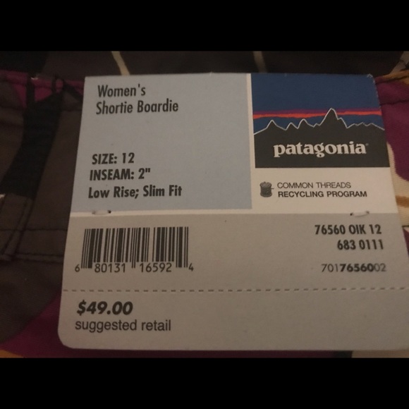 PATAGONIA WOMENS SHORTIE BOARDIE 12 - Picture 5 of 6